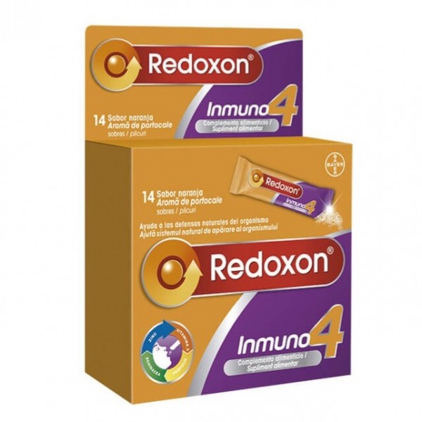 Redoxon Inmuno 4 Sabor Naranja 14 Sobres