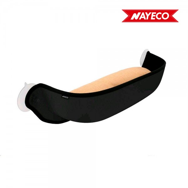 Cama para gatos con ventosas para ventana color negro 65 x 18 x 25 cm