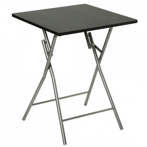 Mesa plegable negra 60 x 60 x 75 cm