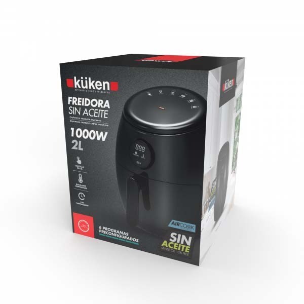 Freidora sin aceite digital 2.0 l