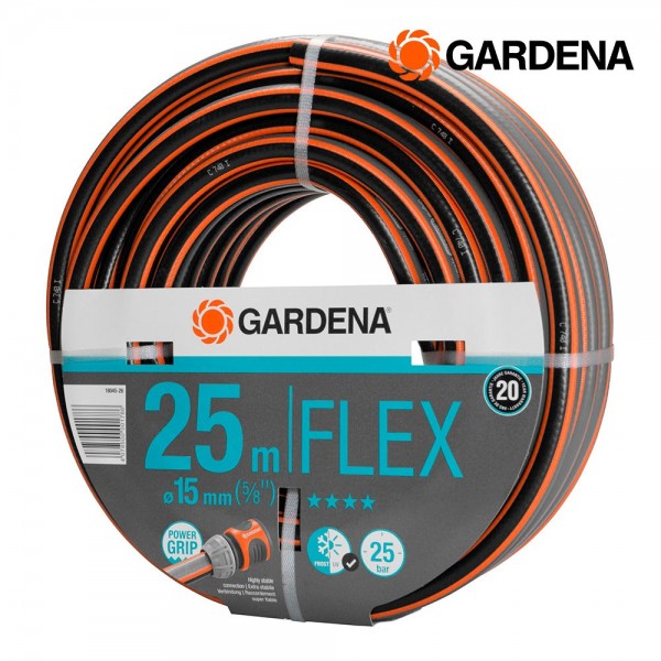 Manguera de riego flex ø15 mm, 5/8 pulg, 25 m