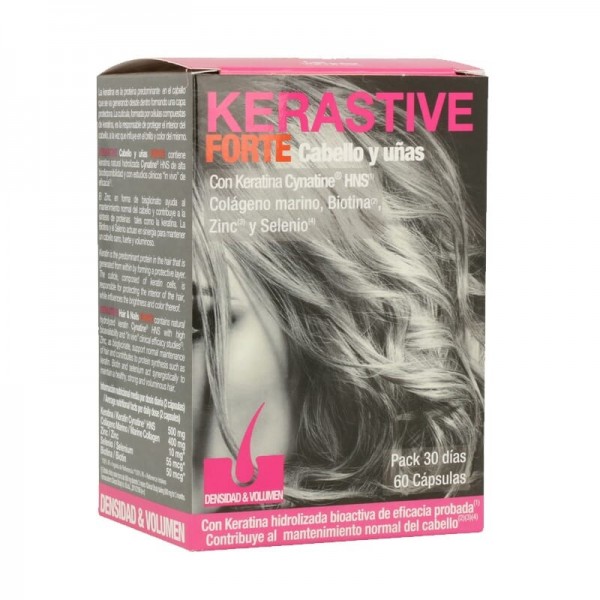 Kerastive Forte Cabello y Uñas Keratina Colágeno 60 Caps