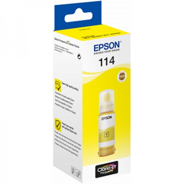 Epson botella tinta ecotank 114 amarillo