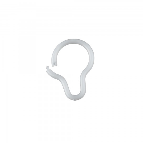 Anilla cortina corchete blan.plas. (100)