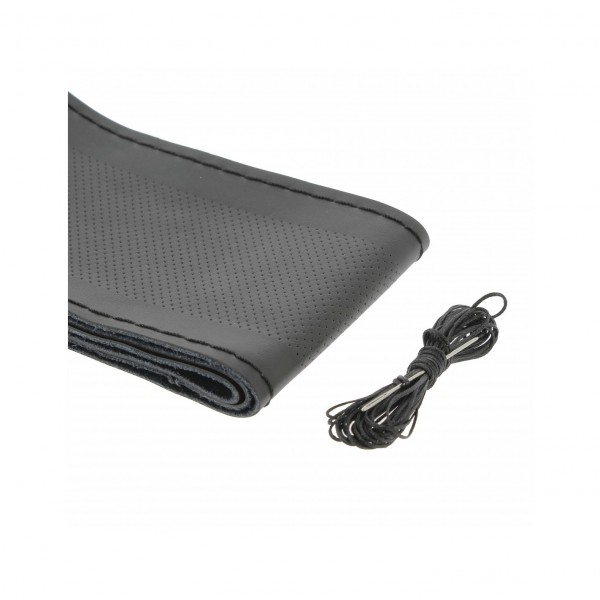 Funda/Cubierta Cuero Real NO SINTÉTICO. con Aguja e Hilo Negro para Coser y Ajustar al Volante