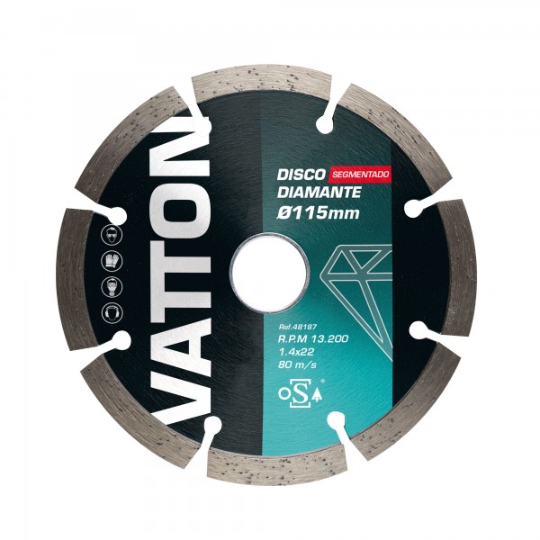 Disco osa diamante segmentado 115mm.