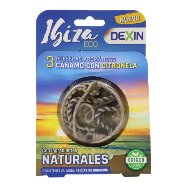 Dexin Ibiza Eco Pulsera con Citronela 3 Unidades