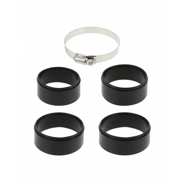 Filtro de Aire Universal para Coche Incluye 4 Adaptadores 60mm 65mm 70mm 77mm Color Rojo