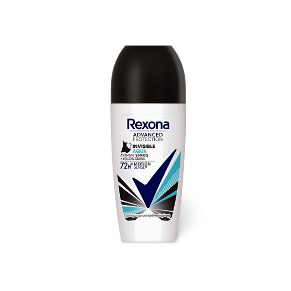 Rexona desodorante invisible aqua roll on 50ml