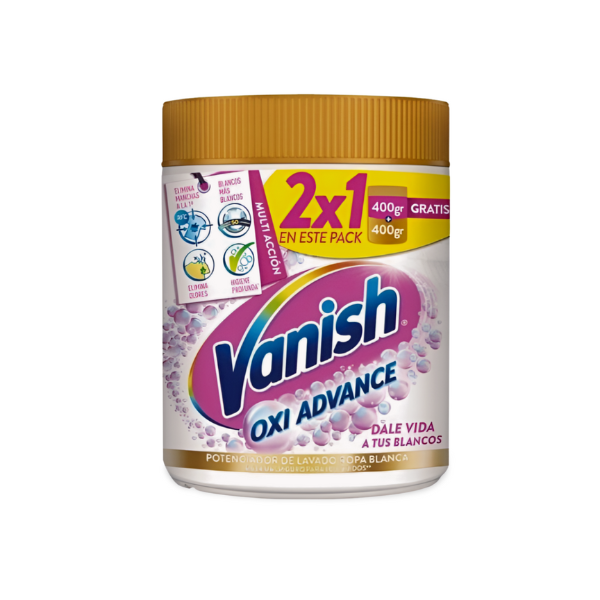 Vanish Oxi Advance White (400g+400g Gratis) - Blancos +10 Tonos