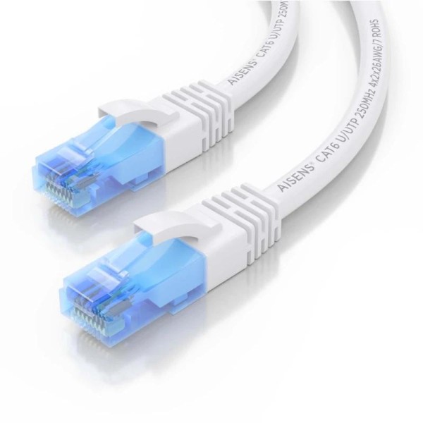 Aisens cable rj45 cat.6 utp awg26 cca blanco 15m