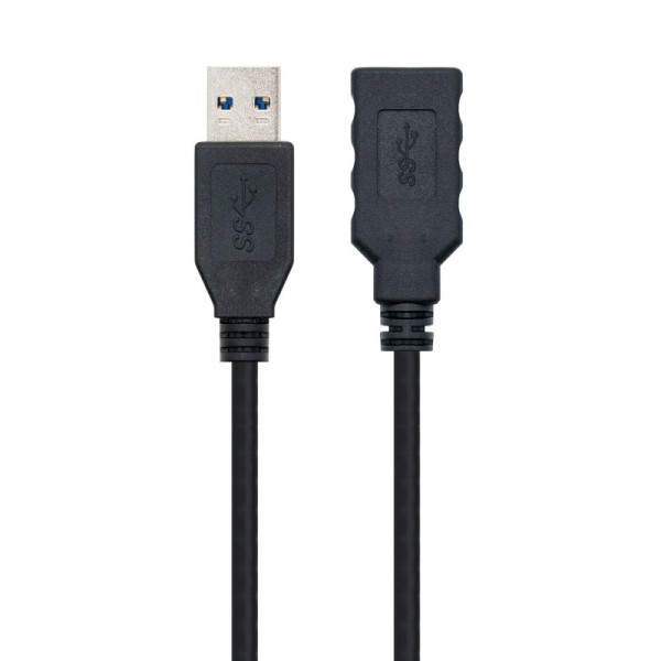 Nanocable cable usb 3.0 tipo a/m-a/h negro 1.0 m