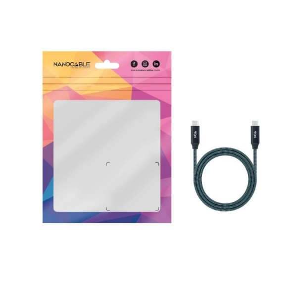 Nanocable cable usb 3.2 gen2x2 100w 4k usb-c 1m