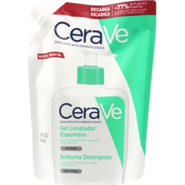 CeraVe Limpiador Espumoso 473 ml Recarga