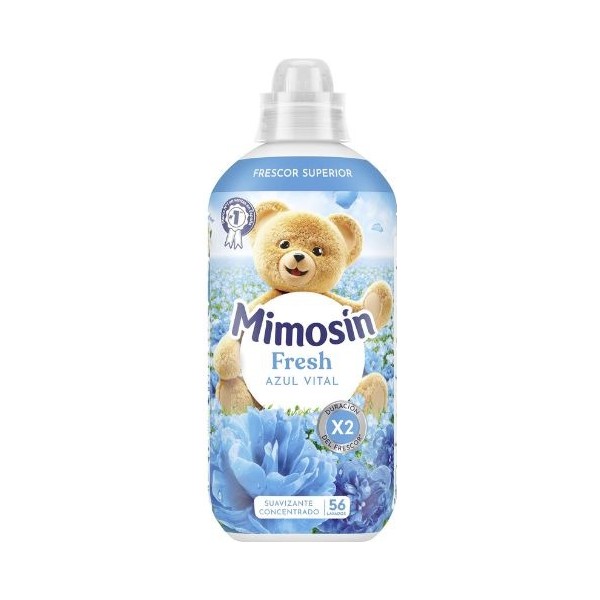 Suavizante Mimosin Azul Vital 56 Dosis - Protección de Fibras