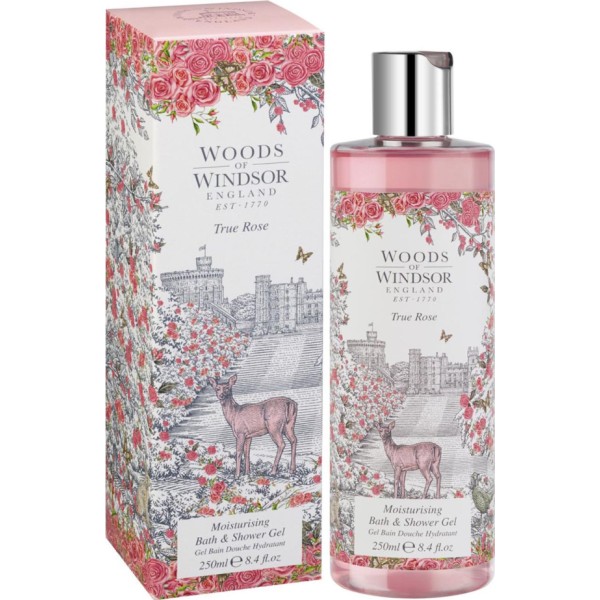 Woods windsor true rose gel de baño 250ml