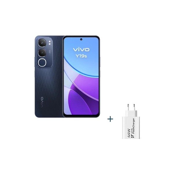 Vivo y19s 6.68" 8gb(+8gb)256g g.black+cargador 44w