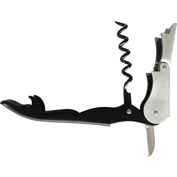 Sacacorchos camarero c/navaja negro