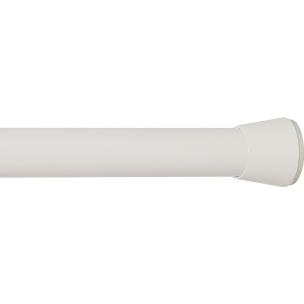 Barra extensible multiuso a presión sin taladro, blanca, ø2,8 - 2,5 x 50 - 80 cm