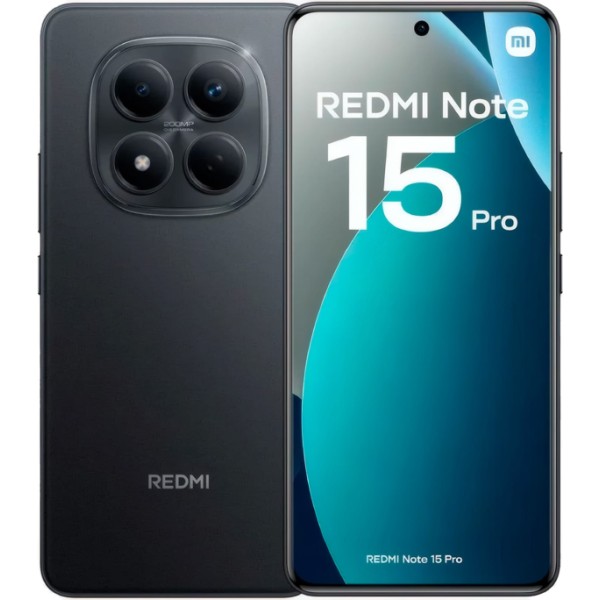 Xiaomi redmi note 15 pro 4g black / 8+256gb / 6.77" amoled