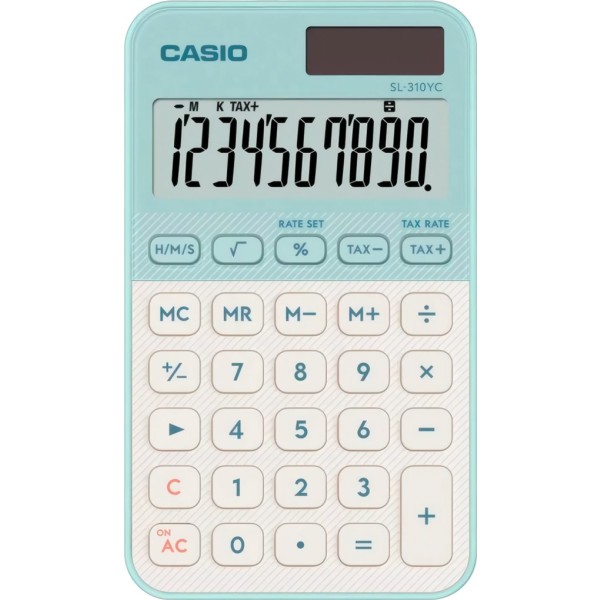 Casio sl-310yc verde claro / calculadora de bolsillo