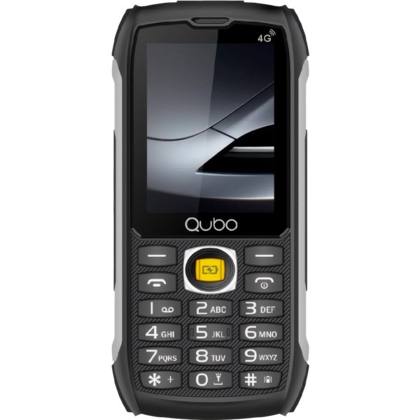 Qubo senior st-002 4g negro / móvil ruguerizado de 2.8"