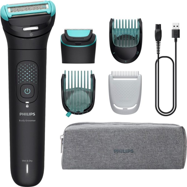 Philips body groomer 7000 series negro / recortadora de barba y cuerpo
